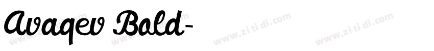 Avaqev Bold字体转换
